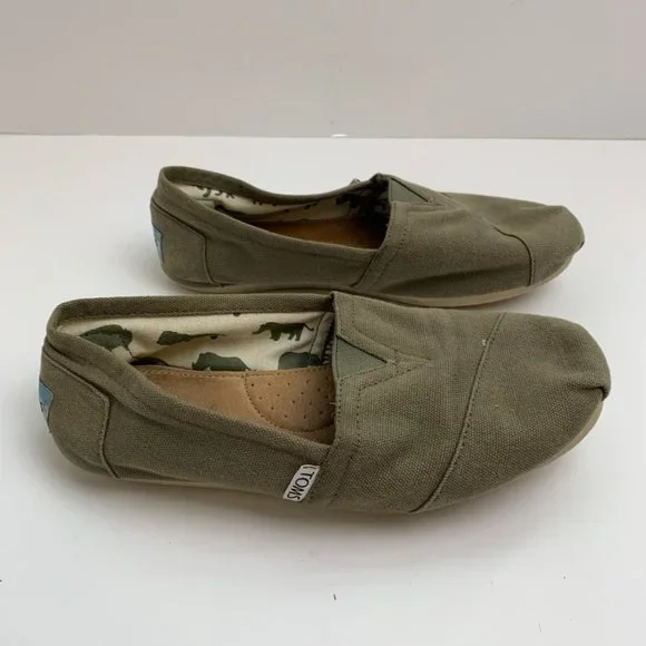 Toms Green Classic Canvas Shoes - Picture 5 of 9